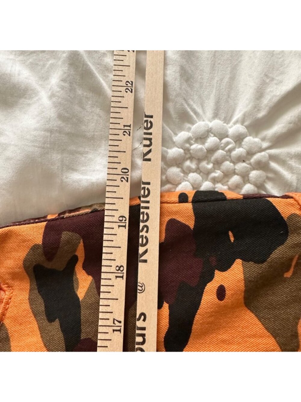 Camo Cargo Jogger Pants Orange Brown Camouflage Utility Streetwear Size XL Retro - Picture 8 of 10